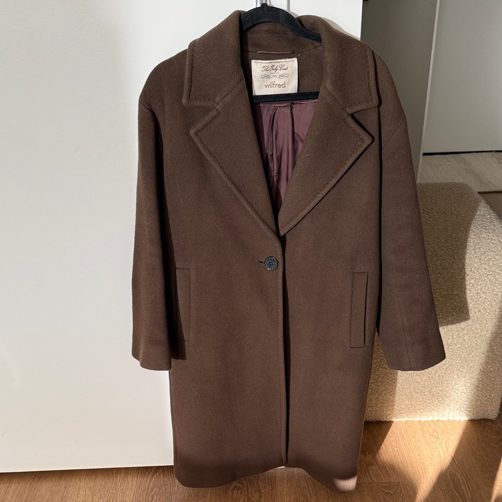 Aritzia Wilfred Brown Coat